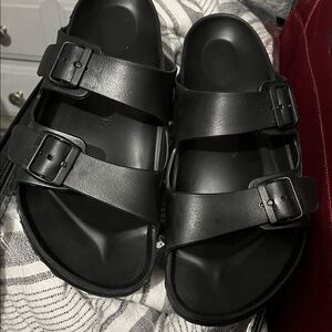 Men’s Black Plastic Birkenstock sandals